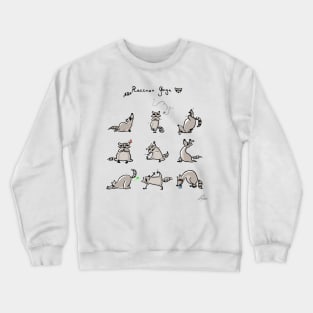 Raccoon Yoga Crewneck Sweatshirt